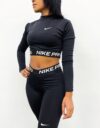 Cropped manga longa Nike PRO